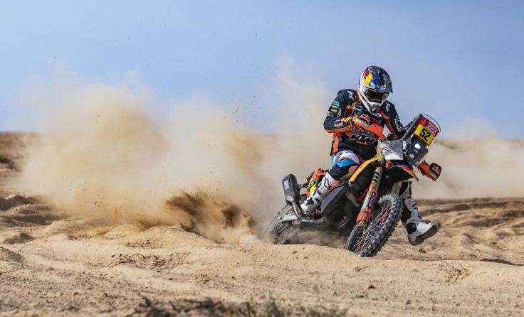 Wüstenbezwinger Matthias Walkner kommt zur Talk-Runde in die KTM Motohall. (Foto: KTM)