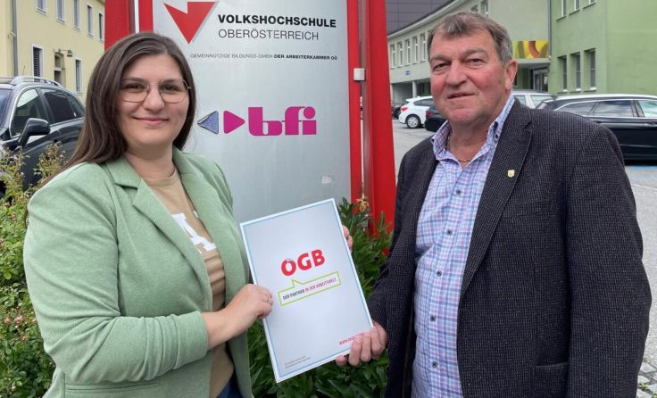 Kathrin Reynard und Wolfgang Mitter (Foto: ÖGB OÖ)