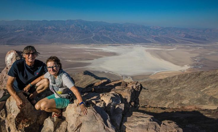 Margit und Gerhard Gaßner im Death Valley. (Foto: Gaßner)