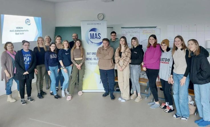 Die MAS Alzheimerhilfe präsentierte ihre Projekte an der HLW Bad Ischl (Foto: MAS Alzheimerhilfe)