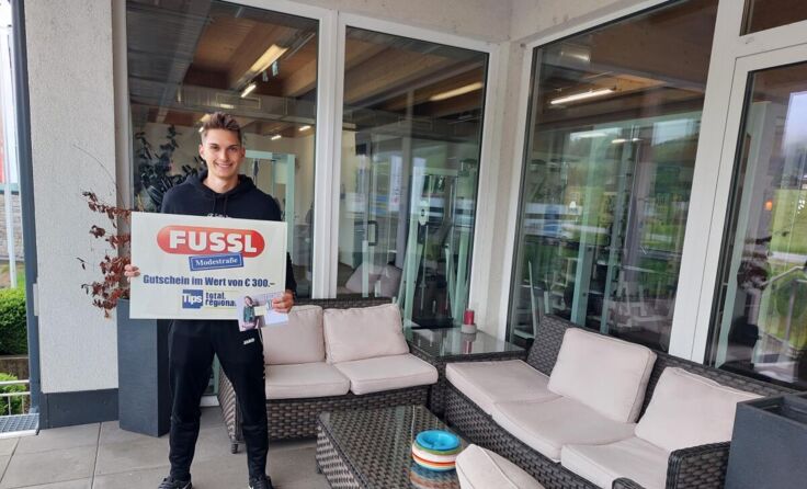 Michael Höll freut sich über den Gewinn (Foto: Tips/Laserer)