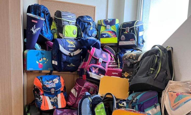Schultaschensammlung (Foto: Kinderfreunde OÖ)