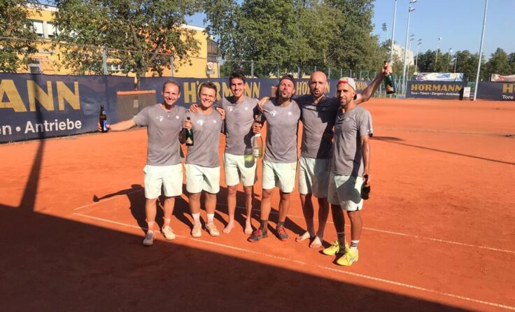 Die siegreiche Herrenmannschaft (Foto: ASKÖ Tennis Steyrermühl)