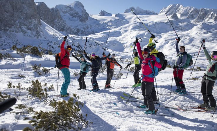 Spaß beim Skitouren-Gehen am Krippenstein (Foto: Intersport Austria)