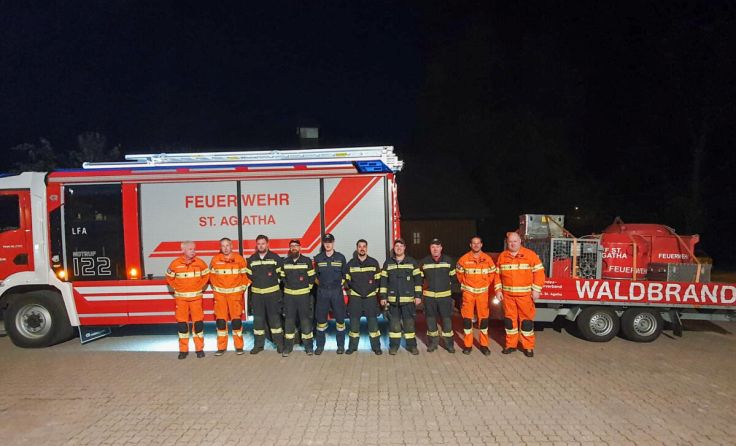Die Spezialisten der FF St. Agatha. (Foto: Markus Kogler)