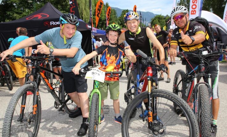 Andreas Goldberger lädt Kinder zu einer Mountainbike-Tour. (Foto: Marion Hörmandinger)