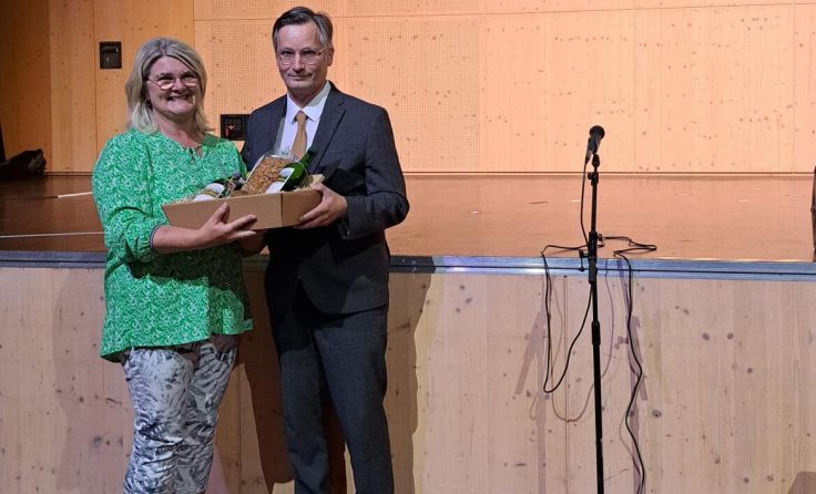 Bürgermeisterin Inés Mirlacher und Martin Krammer. (Foto: Gemeinde Ohlsdorf)
