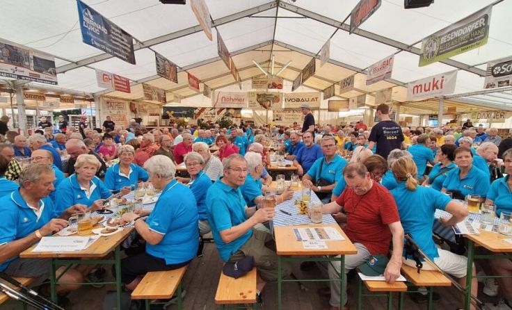 Ausgangspunkt und Ziel aller Wanderungen war das Pfandler Bierzelt. (Foto: SB Bad Ischl)