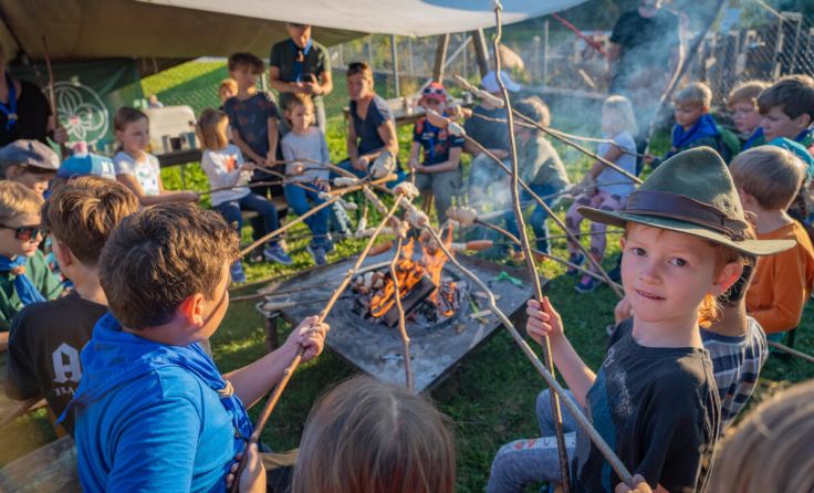 Die Ischler Pfadfinder starteten ins neue Pfadijahr. (Foto: Pfadfinder Ischl)