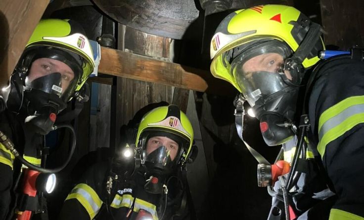 Szenario: Brand im Kirchturm mit einer vermissten Person (Foto: ff-badischl.at)