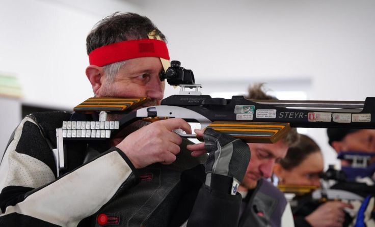 Wettkampf in der modernen Schießanlage. (Foto: Schützenverein Grünau)