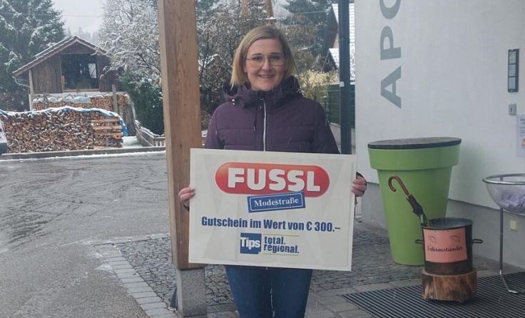 Jasmin Wiesenauer freute sich diese Woche über einen 300-Euro-Fussl-Gutschein. (Foto: Laserer)
