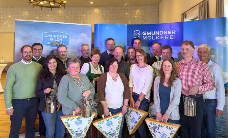 Auszeichnung der qualitätsbesten Milchlieferanten (Foto: Gmundner Molkerei)