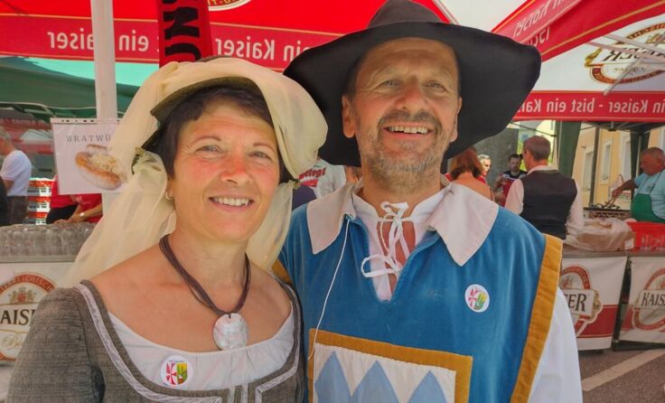 Historische Kostümierung anlässlich 1.200 Jahre Ried/Riedmark (Foto: Gerlinde Riegler-Aspelmayr)