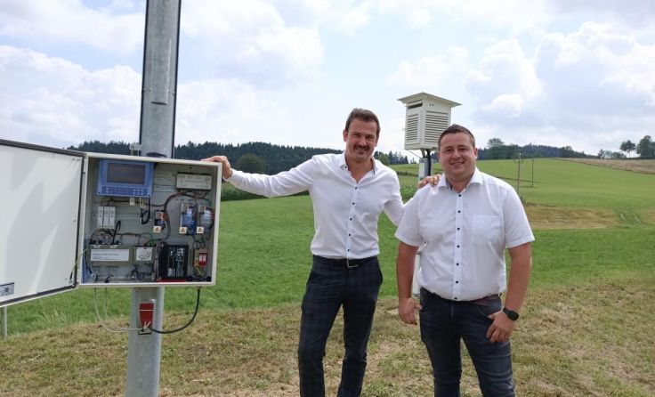 Ö3-Meteorologe Sigi Fink (li.) und Peter Schuhbauer (Foto: Gerlinde Riegler-Aspelmayr)