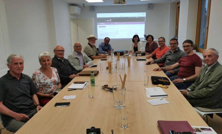 Die Topothekare beim Topothek-Stammtisch (Foto: Eferdinger Land)