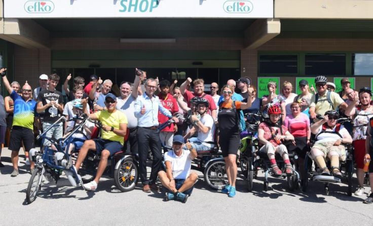 Viele Sportler nahmen am Radtag des Instituts Hartheim teil. (Foto: Institut Hartheim)