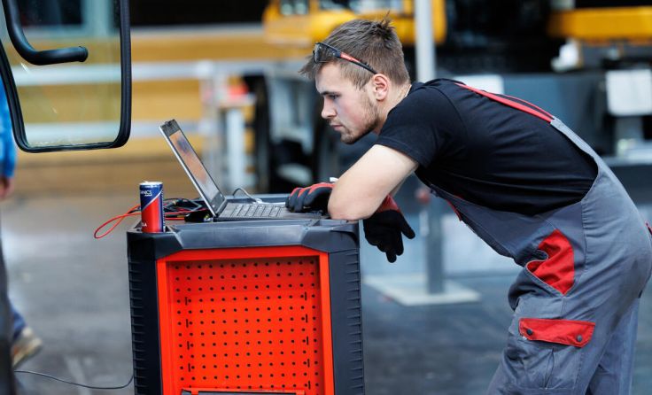 Fabian Reisinger bei den AustrianSkills in Wels (Foto: Florian Wieser)