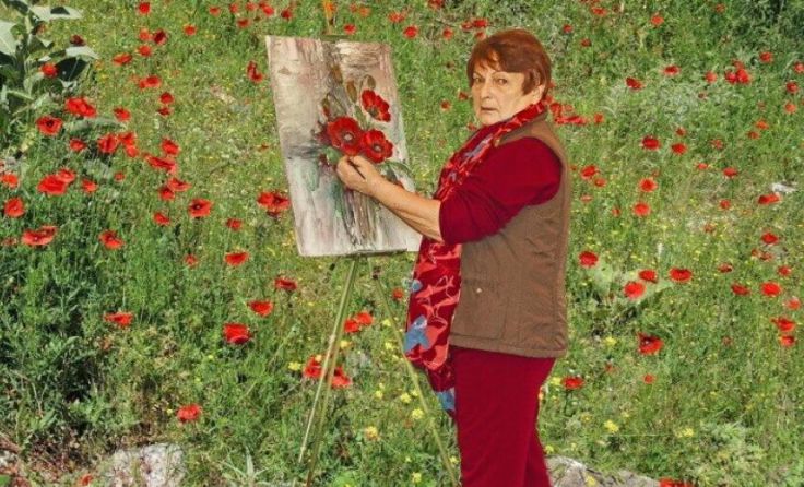Regina Schwarz lädt anlässlich ihres 80. Geburtstags zur Vernissage. (Foto: Schwarz)
