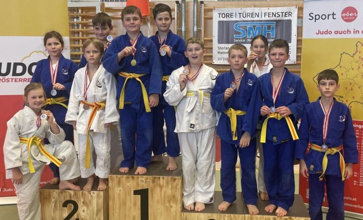 Die U12 des Judo Union Dynamic One beim Bezirkscup (Foto: Judo Union Dynamic One)