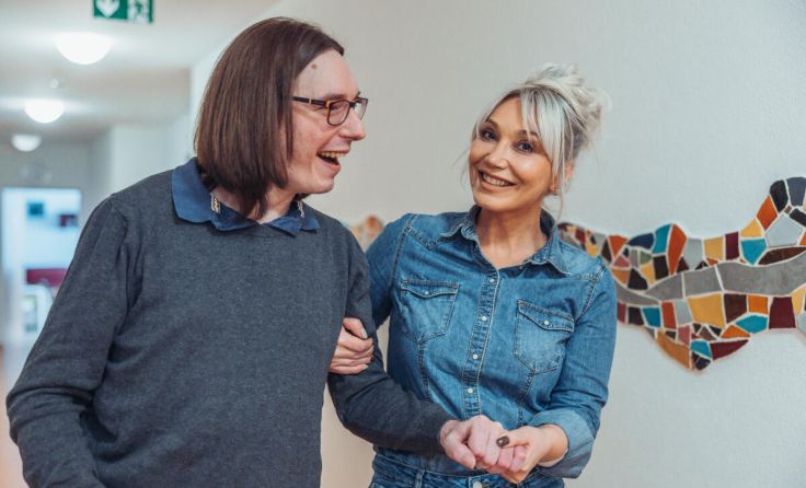 Betreuer und Bewohner informieren beim Tag der offenen Tür. (Foto: VH OÖ)
