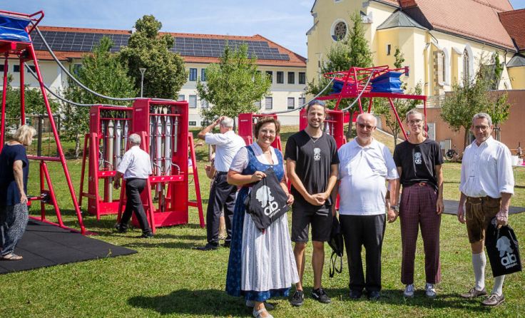 Die Schorgel wurde am Samareiner Marktplatz aufgestellt. (Foto: Eva Wahlmüller)