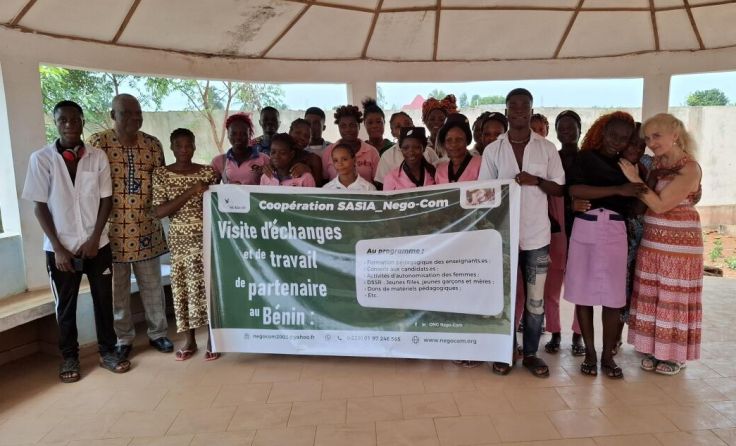 Aids-Programm in Comè von Brigitte Elsener (r.) (Foto: Josef Elsener)