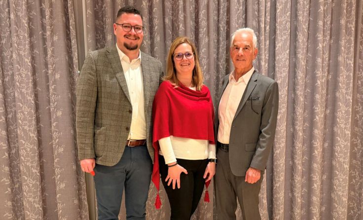 Landtagsabgeordneter Thomas Antlinger (l.) mit Andrea Streinz und Rudolf Hauzenberger (Foto: SPÖ)