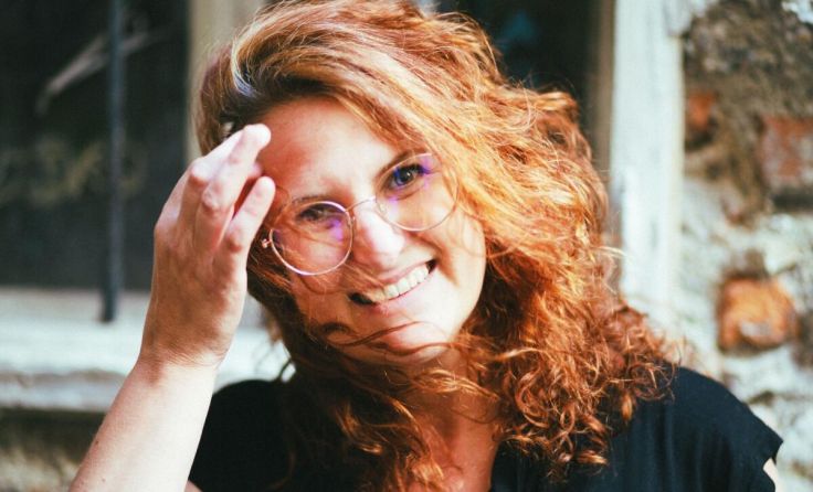 Evelyn Mallinger spricht in St. Marienkirchen über Humor. (Foto: Evelyn Mallinger)