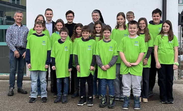 Die 1b-Klasse der Mittelschule St. Agatha besuchte das Klinikum Grieskirchen. (Foto: MS St. Agatha)