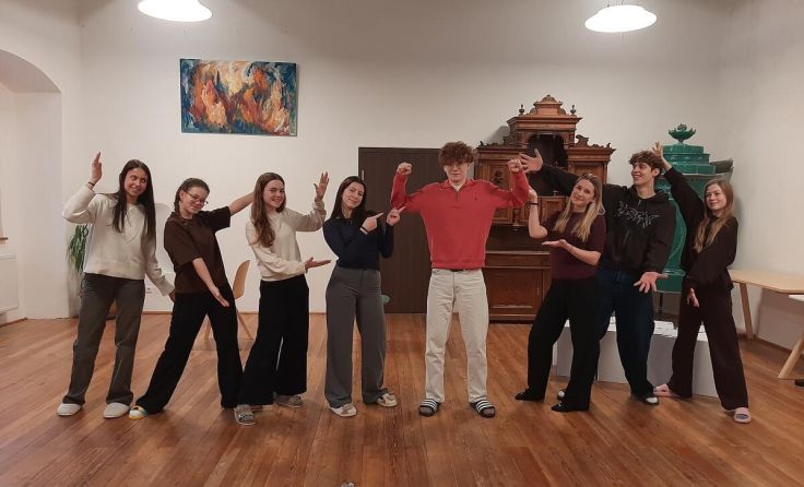 Die Dachsberg-Schüler proben intensiv für die Premiere des Musicals. (Foto: Tips)