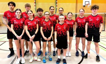 Alkovener Badminton-Jugend bei der Landesmeisterschaft