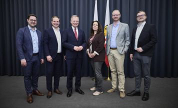 OÖVP-Vertreter aus der Region Eferding/Grieskirchen im Gespräch mit dem Landeshauptmann