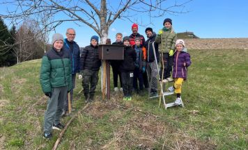 Agathenser Schüler bauen Nistkästen für den Wiedehopf
