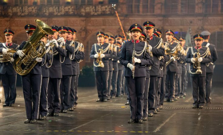 Die Polizeimusik Oberösterreich kommt nach Stroheim. (Foto: LPD OÖ Michael Dietrich)