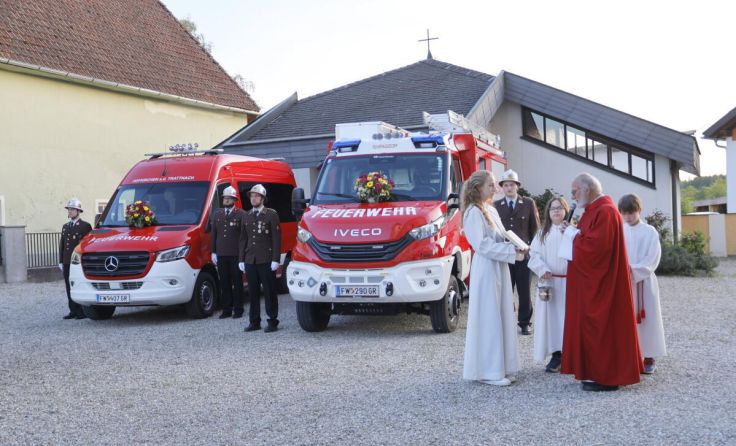 Fahrzeugsegnung in Hofkirchen (Foto: Gerhard Schrödl)