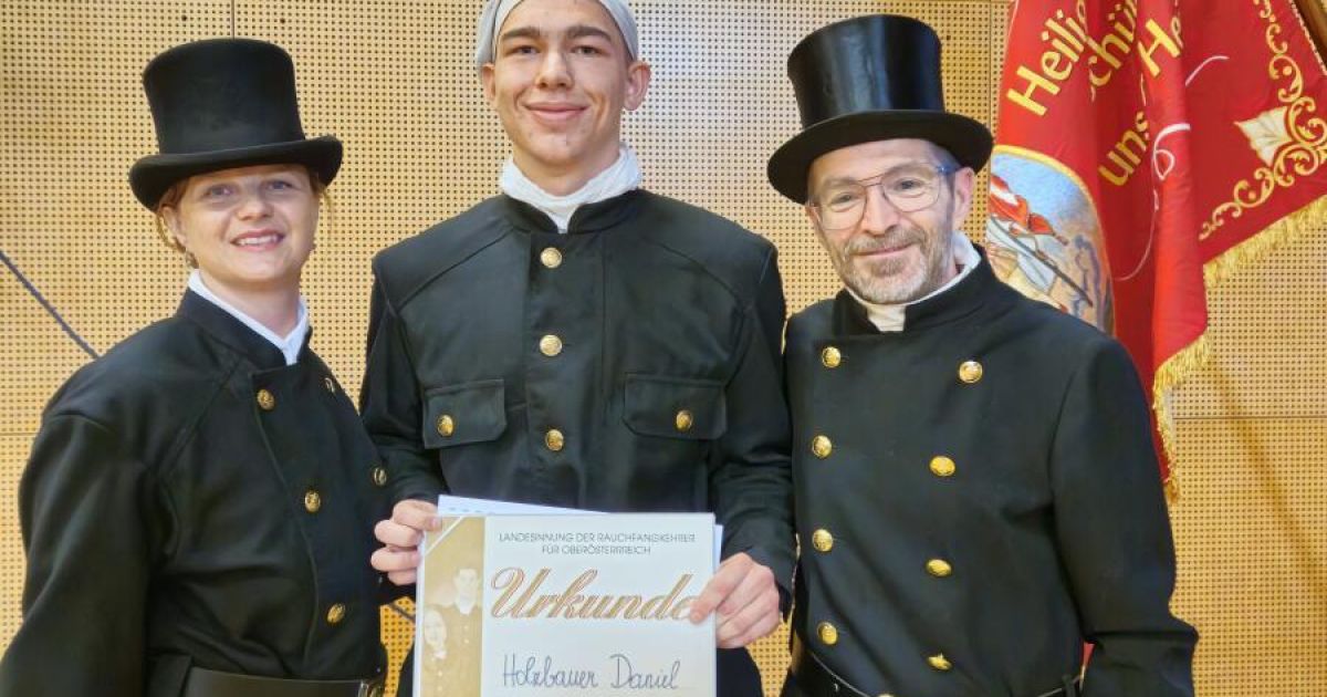 Schartner gewinnt Landeslehrlingswettbewerb der Rauchfangkehrer