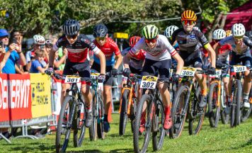 Mountainbike-Elite trifft sich am Roadlberg in Wintersdorf