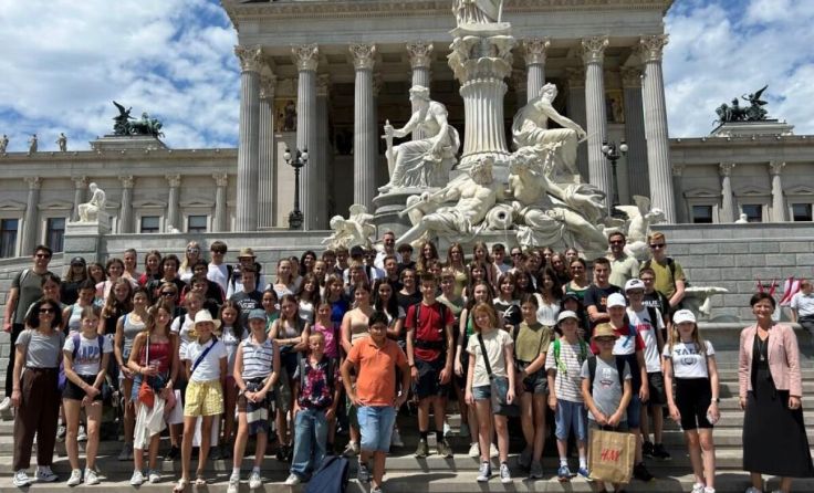 Das Europagymnasium war auch zu Besuch. (Foto: Europagymnasium)