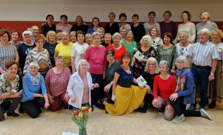 Die Gruppe tanzte sich frisch. (Foto: Helga Höller)