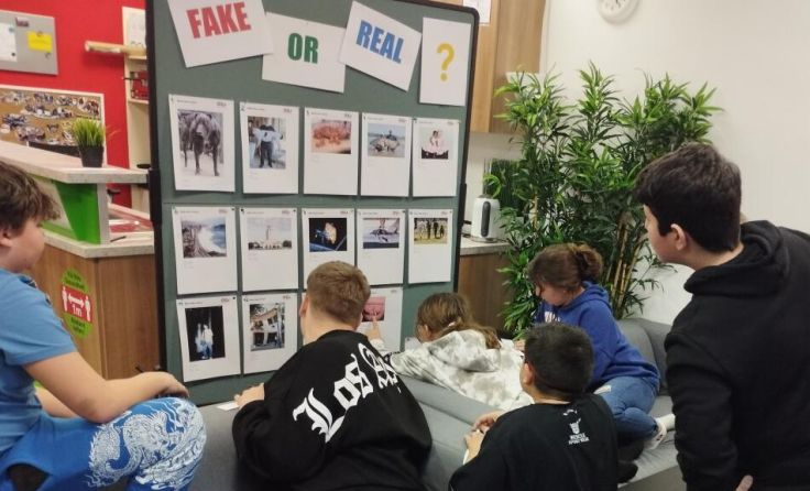 Das ÖGJ-Jugendzentrum klärte Jugendliche über Fake News auf. (Foto: JCUV)