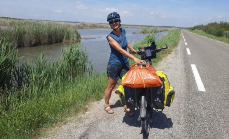 Doris Wildmann berichtet beim Benefizabend über ihre Radreise durch Europa. (Foto: Privat)