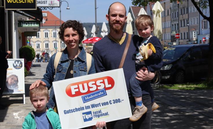 Braunauer Glücksengerl machte einer Rieder Familie eine Freude. (Foto: Tips/Baumann)
