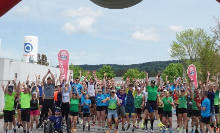 „Laufen für diejenigen, die es nicht können“ war das Motto des Spendenlaufs. (Foto: Neuhauser)