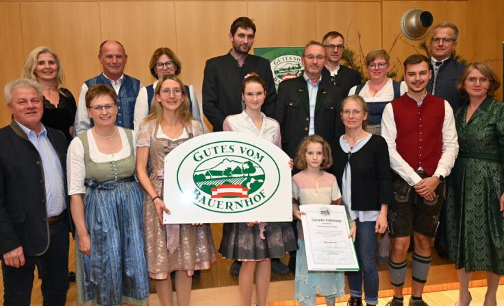 Die mit der "Gutes vom Bauernhof" Qualitätsmarke ausgezeichneten Betriebe. (Foto: LK OÖ)