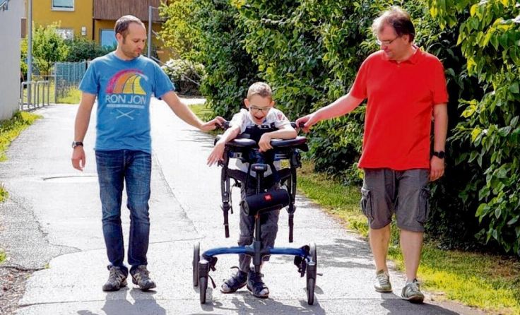 Johannes Stiebinger mit Vater und Trainer (Foto: MOVE-Austria)