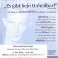 Informationsvortrag „Ein neuer Weg zur Gesundheit von Körper und Seele!“
