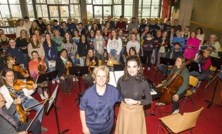 Petra Enghofer (li) und Maja Santro bei der ersten gemeinsamen Probe (Foto: Haugeneder)