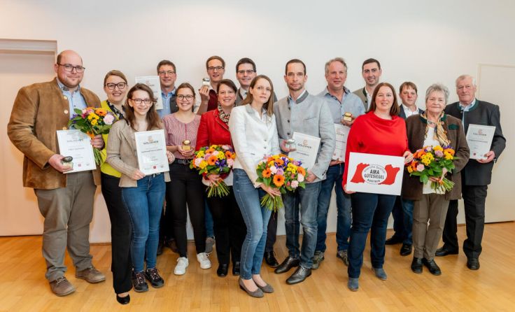 Gewinner des "Goldenen Erdapfels" (Foto: Georg Pomaßl/AMA-Marketing)