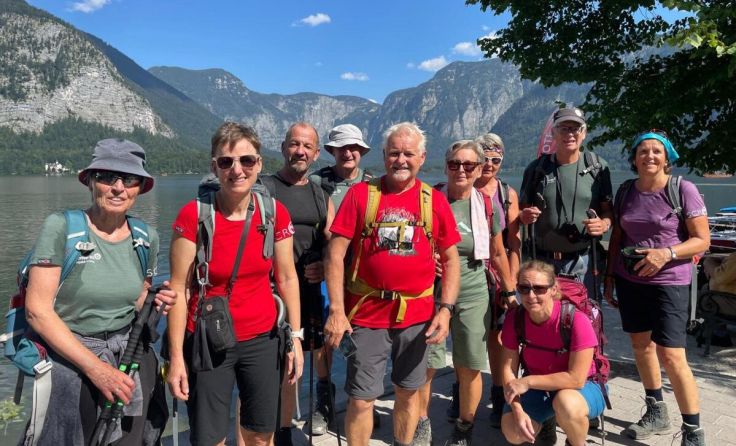 Zehn Teilnehmende begaben sich auf die sechsstündige Wandertour. (Foto: Alpenverein Enns)